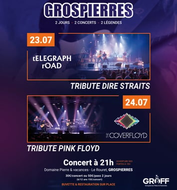 Deux jours, deux concerts, deux légendes à Grospierres
